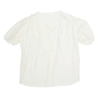 Womens Top Cream V-Neck L