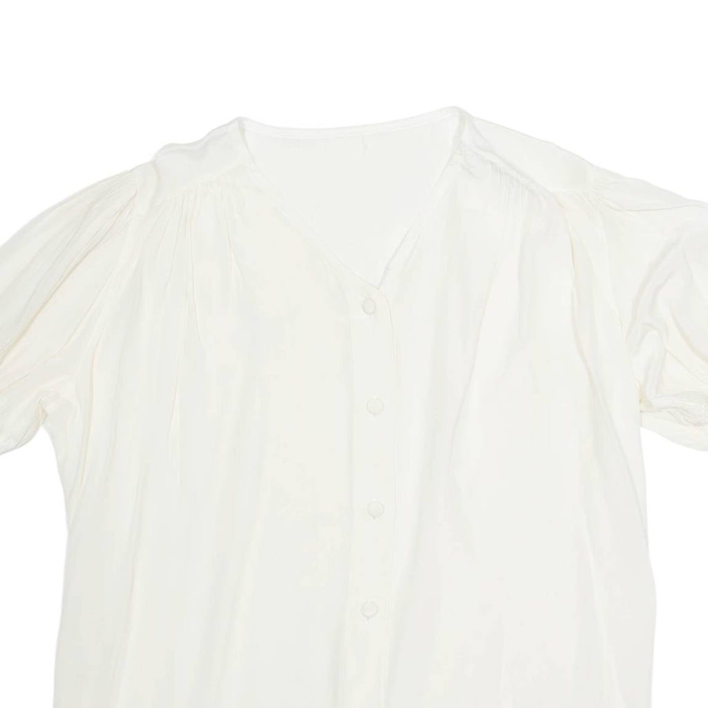 Womens Top Cream V-Neck L