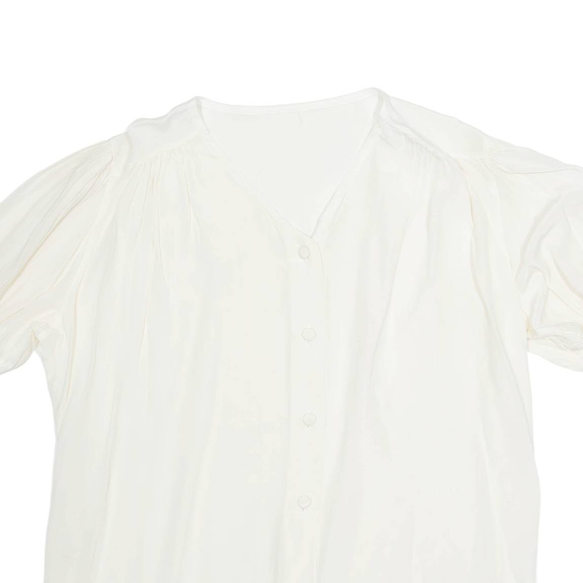 Womens Top Cream V-Neck L