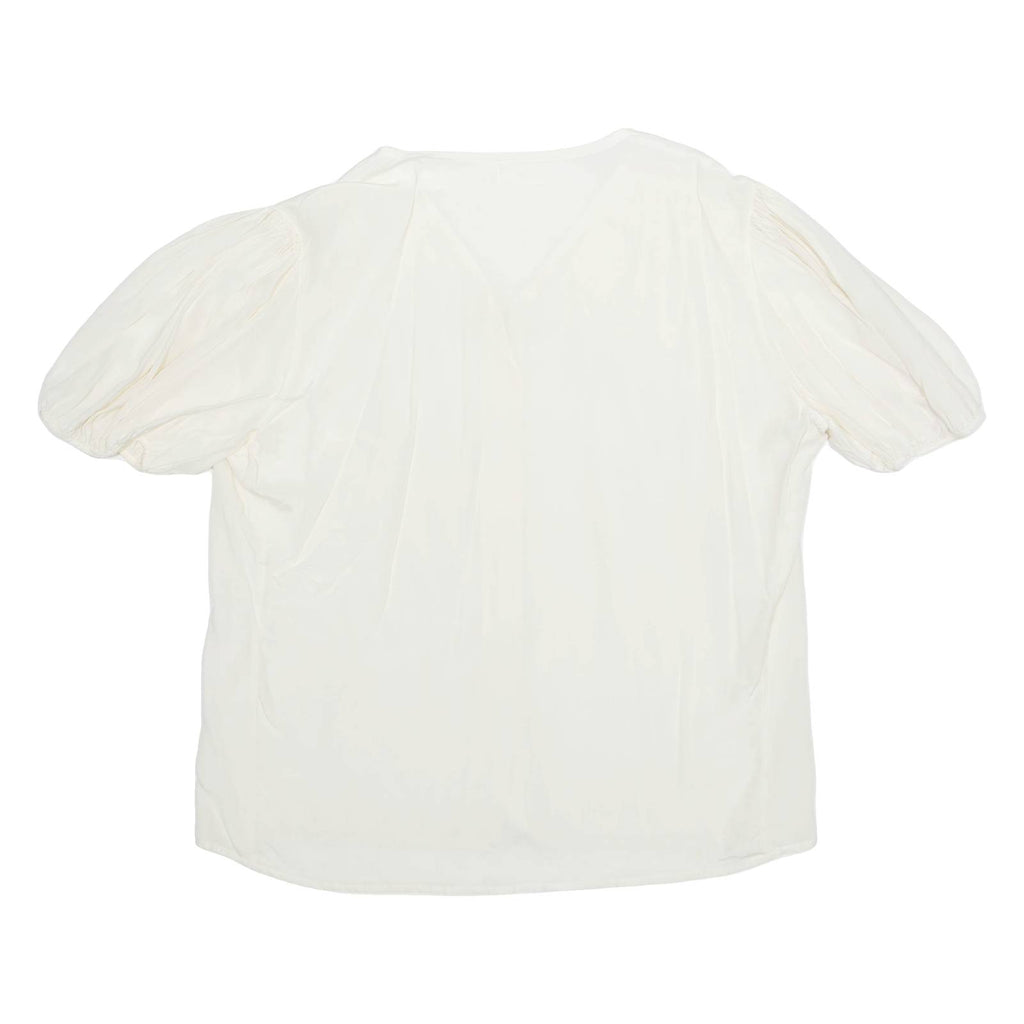 Womens Top Cream V-Neck L