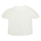 Womens Top Cream V-Neck L