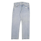 LEVI'S 501 Mens Blue Regular Straight Denim Stone Wash W34 L30 Cotton Blend