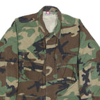 PROPPER INTERNATIONAL INC Mens Green Camouflage Cotton Blend Button Jacket M
