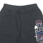 CHAMPION REVERSE WEAVE Womens Black Casual Shorts M W28 Champion Logo Print