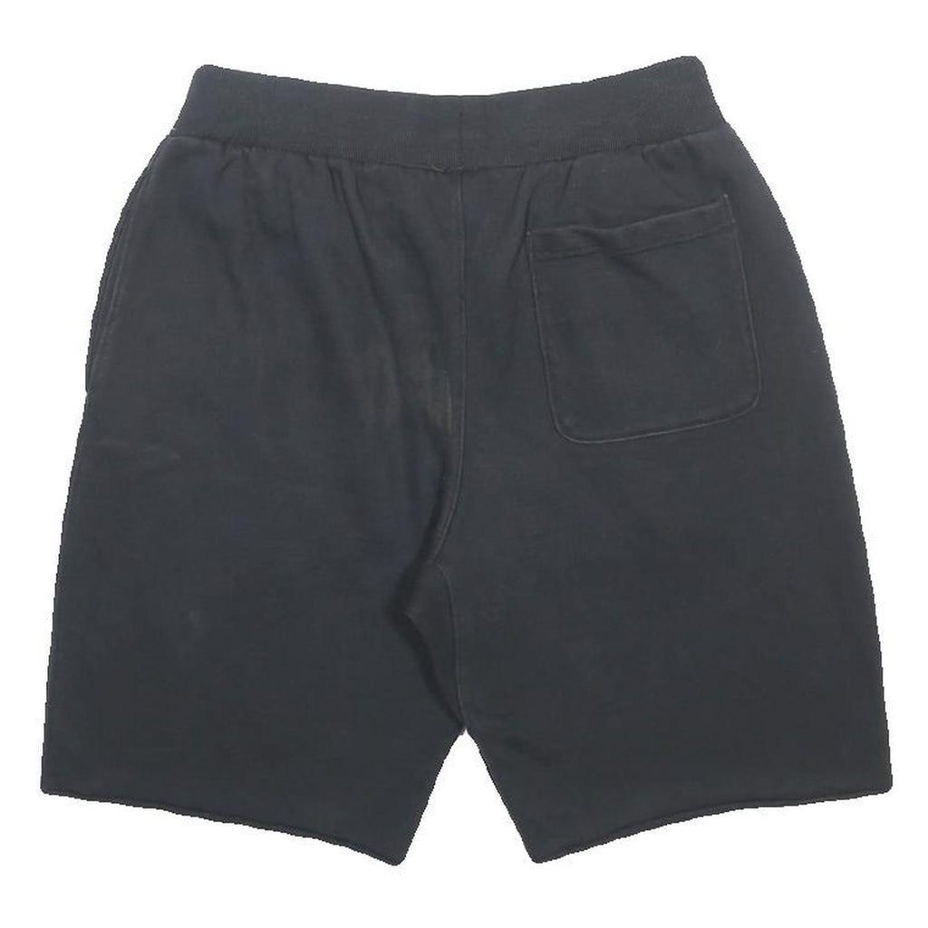 CHAMPION REVERSE WEAVE Womens Black Casual Shorts M W28 Champion Logo Print