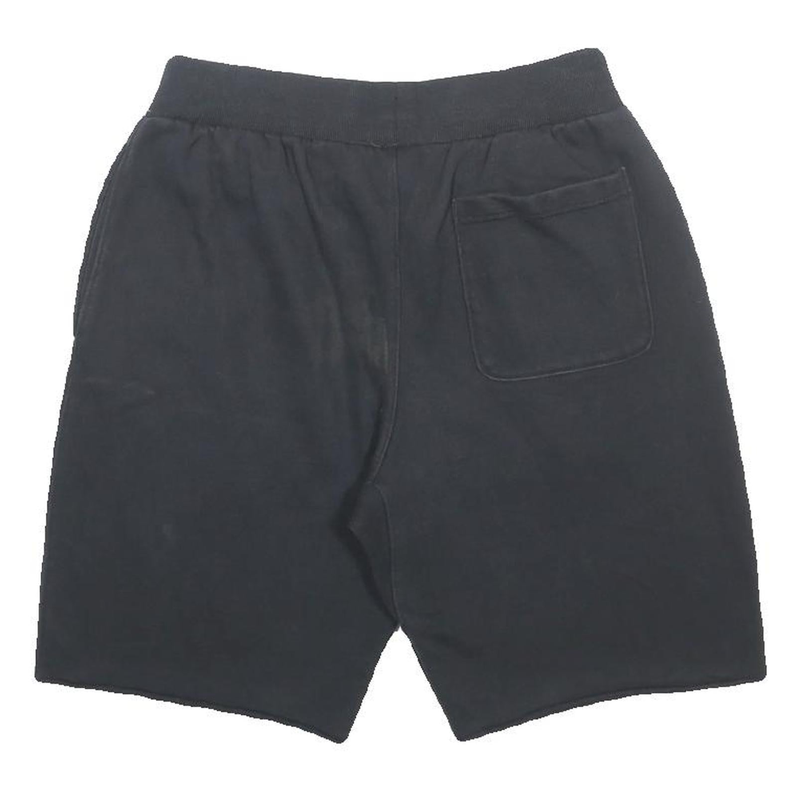 CHAMPION REVERSE WEAVE Womens Black Casual Shorts M W28 Champion Logo Print