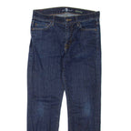 7 FOR ALL MANKIND Womens Jeans Blue Slim Straight W30 L28