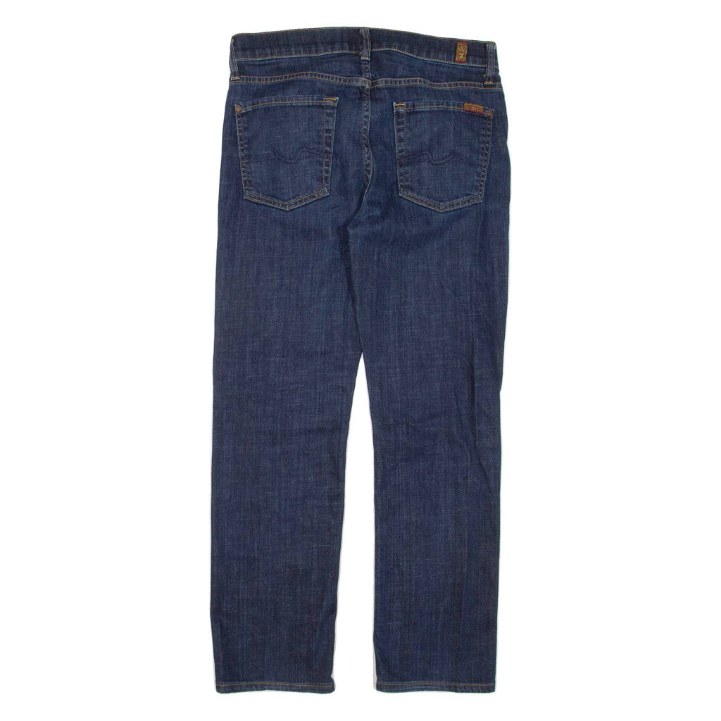 7 FOR ALL MANKIND Womens Jeans Blue Slim Straight W30 L28