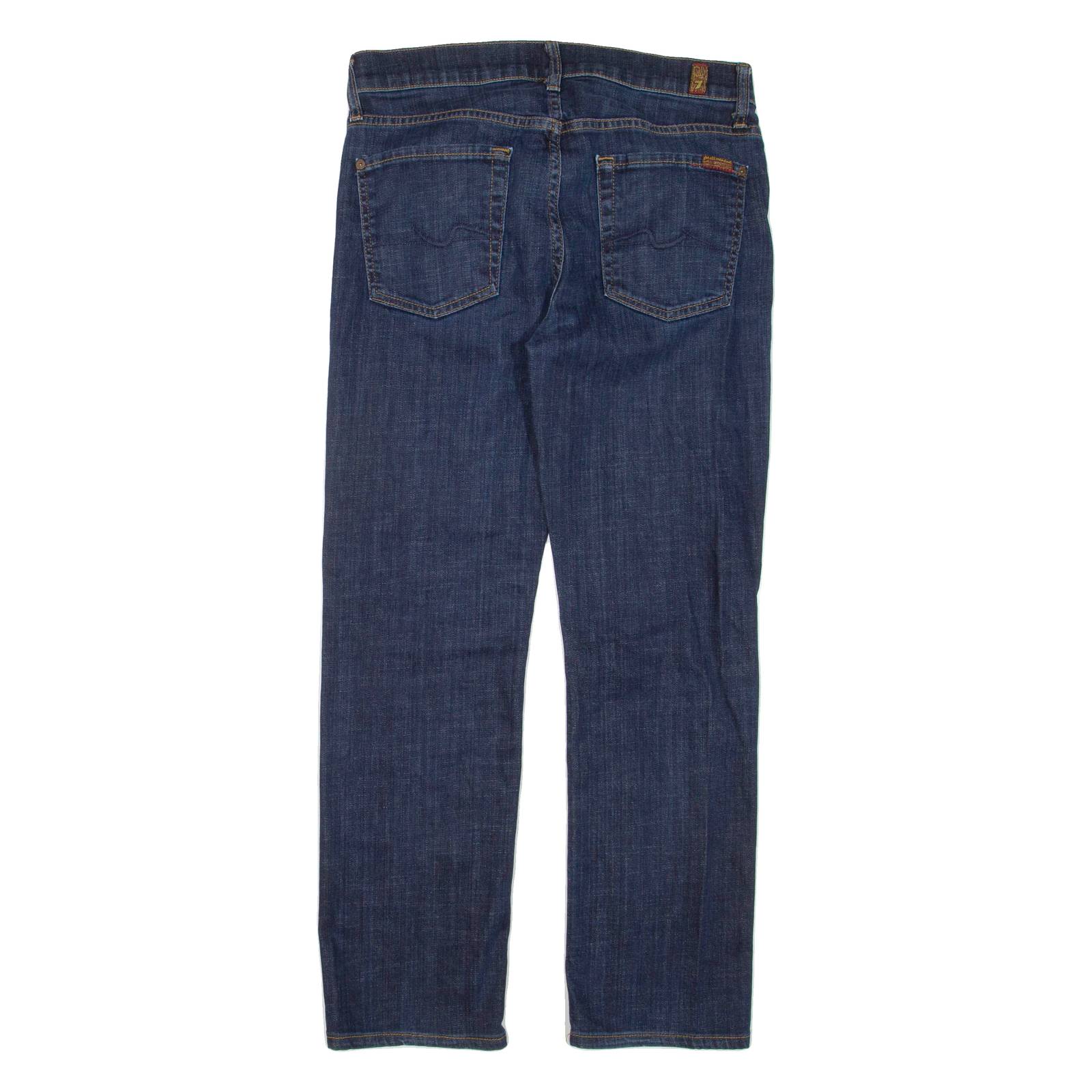 7 FOR ALL MANKIND Womens Jeans Blue Slim Straight W30 L28