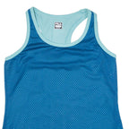 FILA Womens Vest Blue Sleeveless UK 12