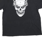 WWE Mens Black Chicago 3:16 Graphic T-Shirt 2XL Short Sleeve Crew Neck Skull