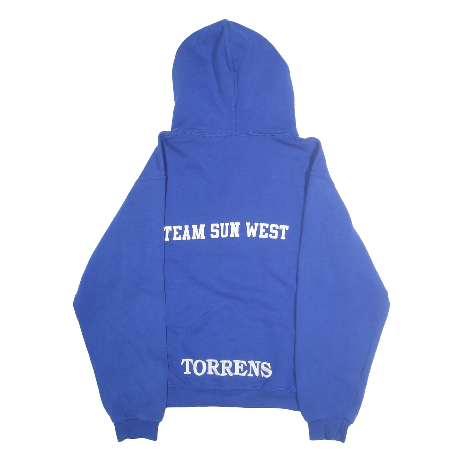 RUSSELL ATHLETIC Mens Blue Choose Your Path Graphic Pullover Hoodie S