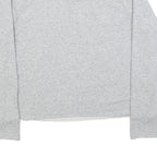 LEVI'S Womens Grey Cotton Blend Sweatshirt M Crew Neck Logo Print Casual