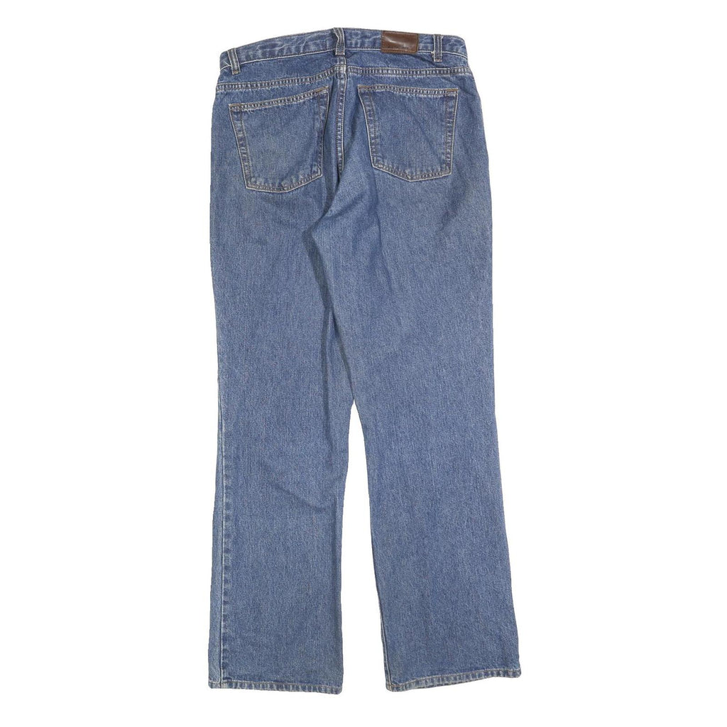 CALVIN KLEIN JEANS Womens Blue Regular Straight Denim Rinse W32 L32 Classic Fit