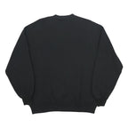 JERZEES Womens Black Crew Neck L Sweatshirt Hot Air Balloon Graphic Cotton Blend