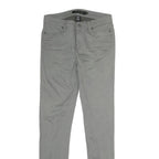 CALVIN KLEIN JEANS Womens Cotton Blend Grey Regular Straight Trousers W28 L31