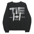 STAR WARS Mens Black Sweatshirt S Crew Neck Starfighter Graphic Cotton Pullover