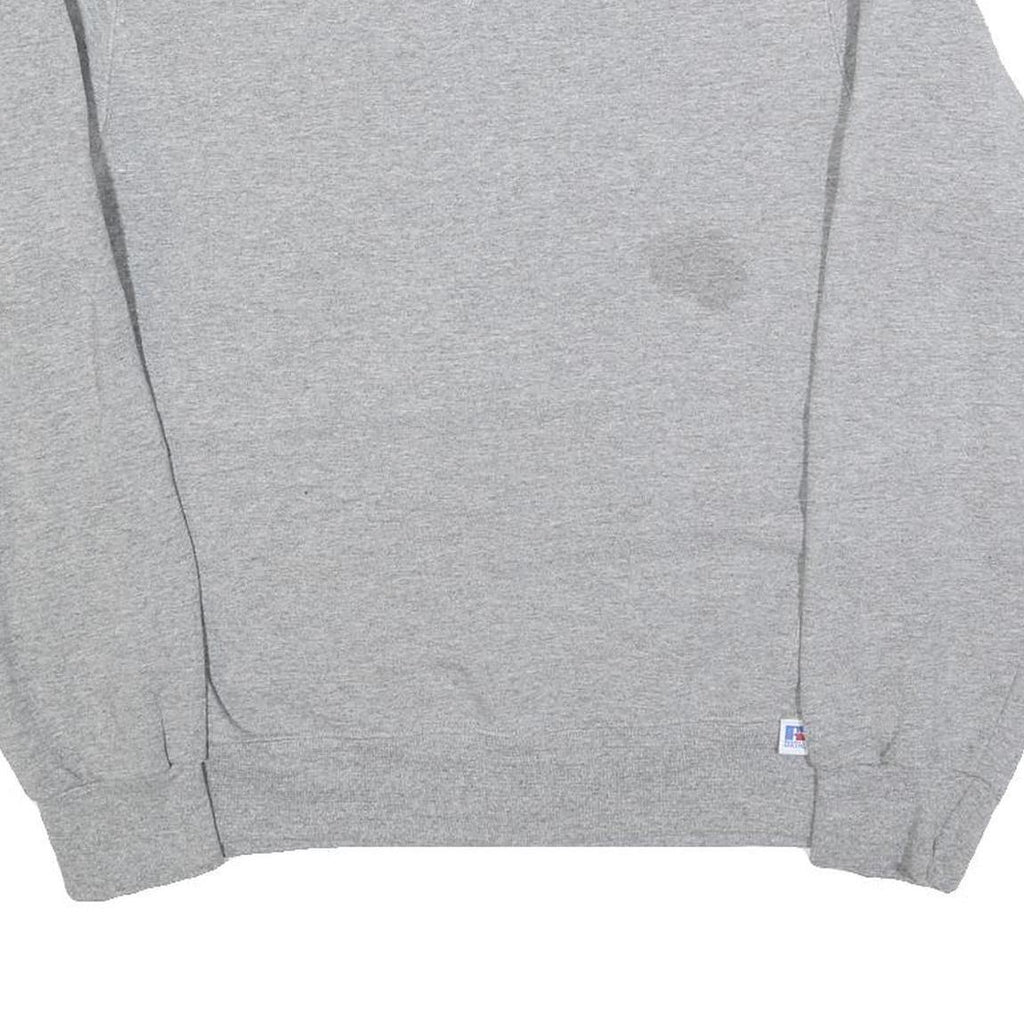 RUSSELL ATHLETIC Mens Grey Cotton Blend Crew Neck S Classic Sweatshirt