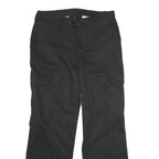 RED KAP Womens Black Polyester Blend Regular Cargo Trousers W31 L34 Workwear Zip