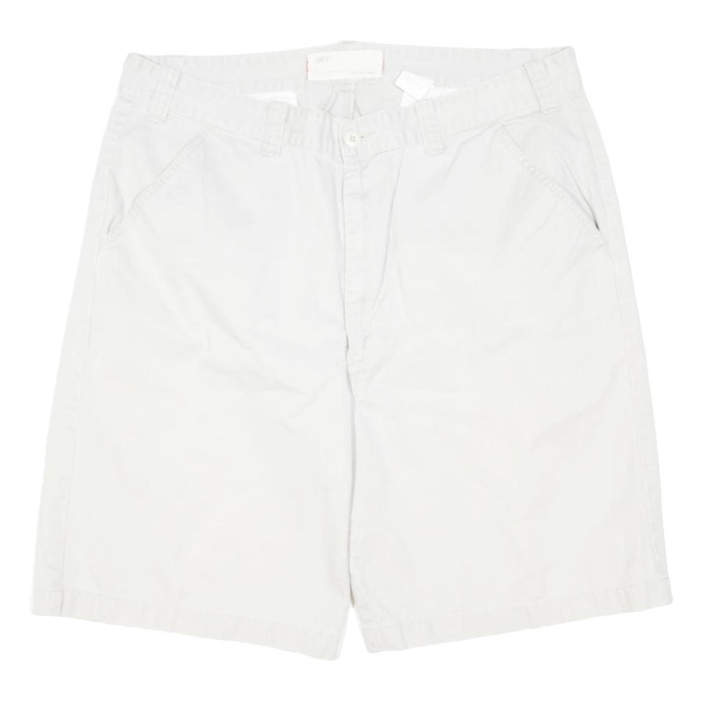 LEVI'S Mens Shorts White Casual L W38 Cotton Blend Comfortable Summer Wear