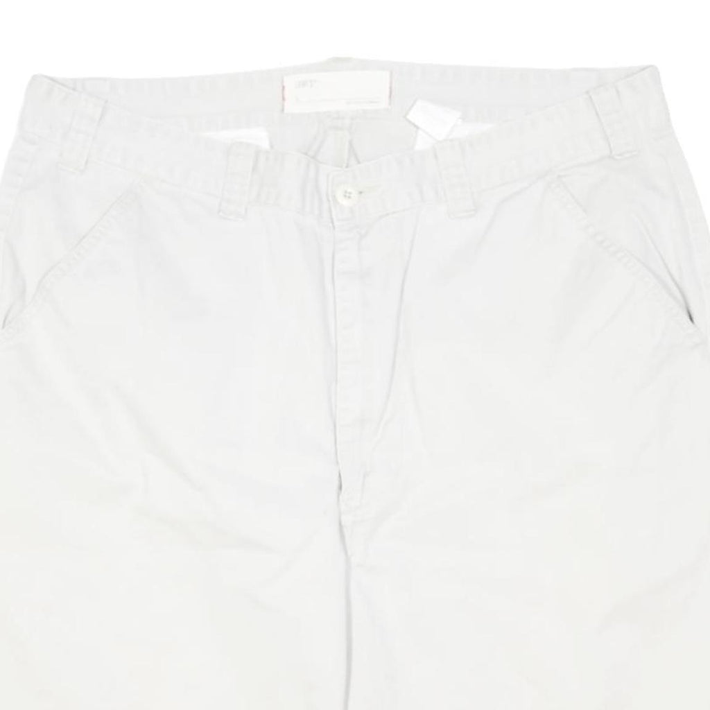 LEVI'S Mens Shorts White Casual L W38 Cotton Blend Comfortable Summer Wear
