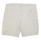 CARHARTT Mens Shorts Beige Relaxed Fit Workwear 2XL W46 Cotton Blend