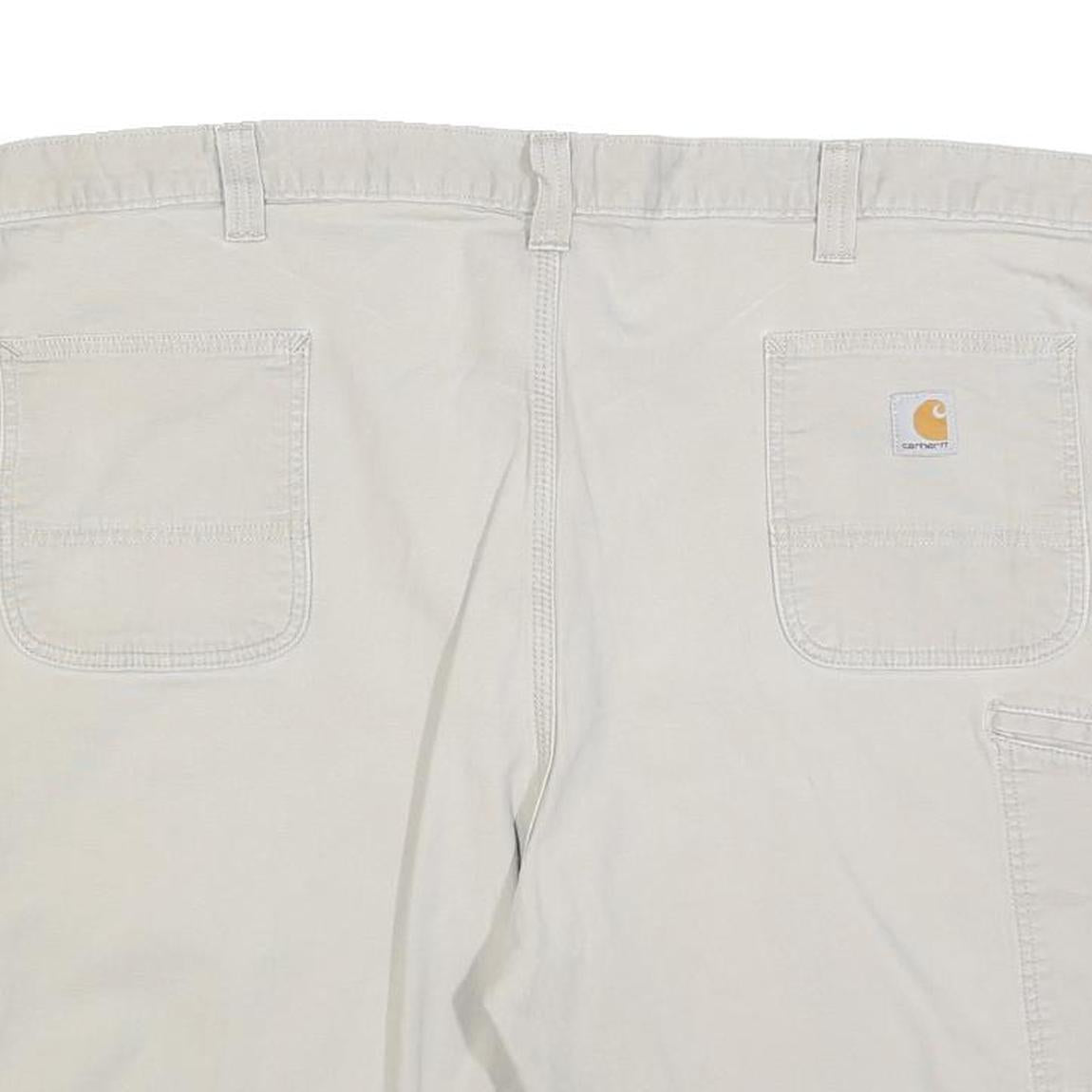 CARHARTT Mens Shorts Beige Relaxed Fit Workwear 2XL W46 Cotton Blend