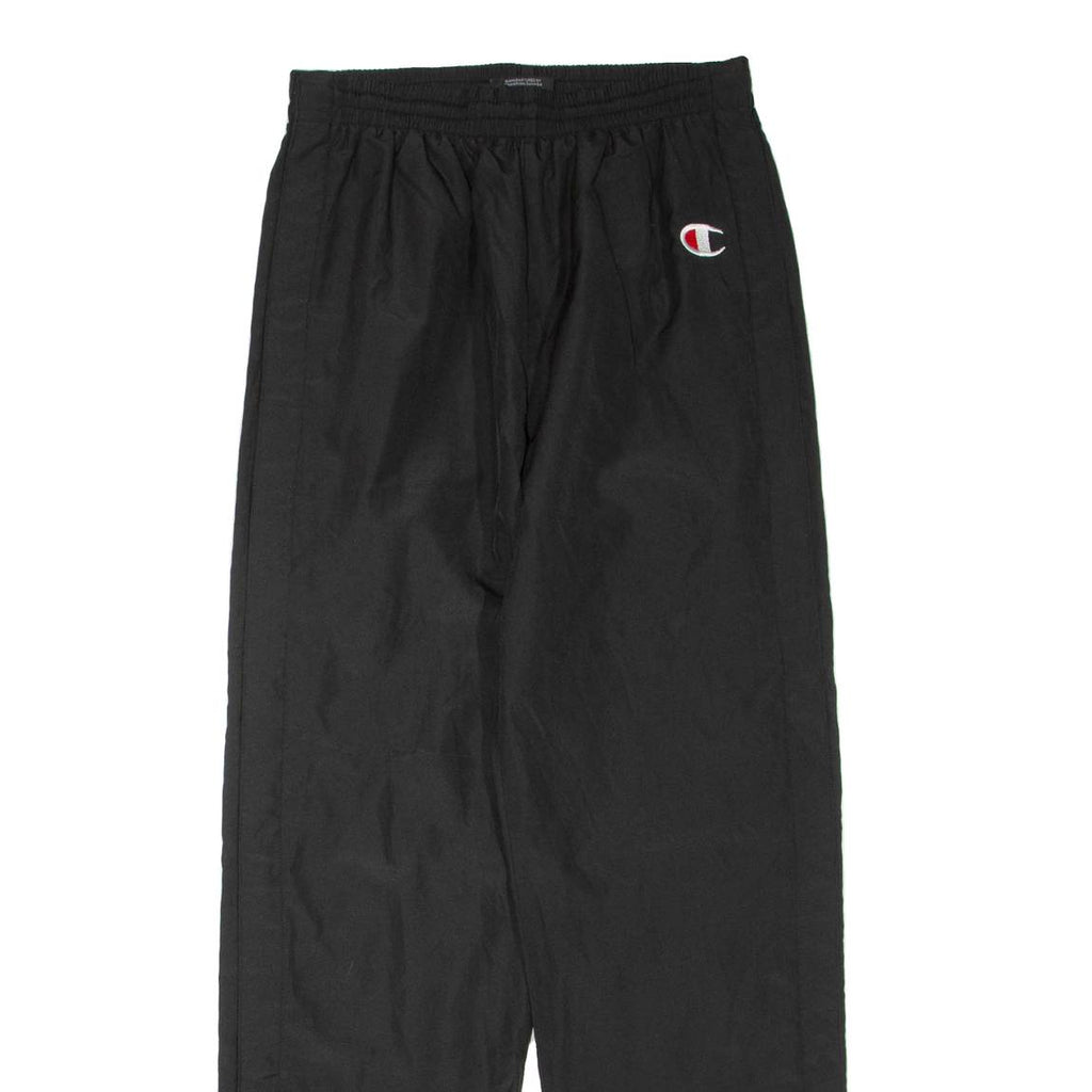 CHAMPION Mens Track Pants Black Straight XS W26 L30