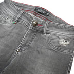 PHILIPP PLEIN Womens Grey Slim Skinny Denim Cotton Blend Medium Wash W25 L31