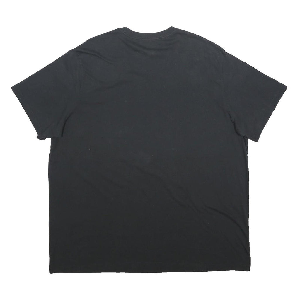 LEVI'S Mens Black Graphic T-Shirt 2XL Short Sleeve Crew Neck Cotton Blend