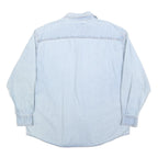 LEE Mens Blue Denim Shirt L Cotton Button Pocket Casual Lightweight