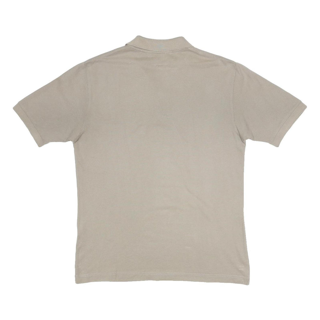KAPPA Mens Beige Short Sleeve Plain Polo Shirt L Cotton Casual Top