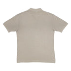 KAPPA Mens Beige Short Sleeve Plain Polo Shirt L Cotton Casual Top