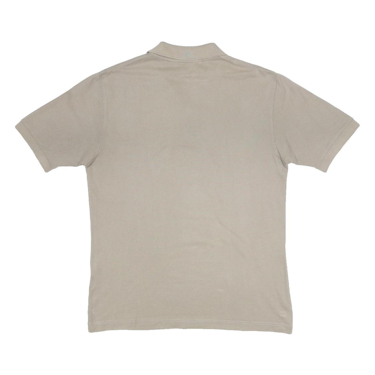 KAPPA Mens Beige Short Sleeve Plain Polo Shirt L Cotton Casual Top