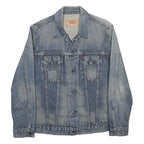 LEVI'S Mens Blue Denim Jacket XL Cotton Button Closure Classic Fit Casual