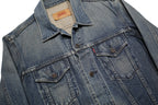LEVI'S Mens Blue Denim Jacket XL Cotton Button Closure Classic Fit Casual