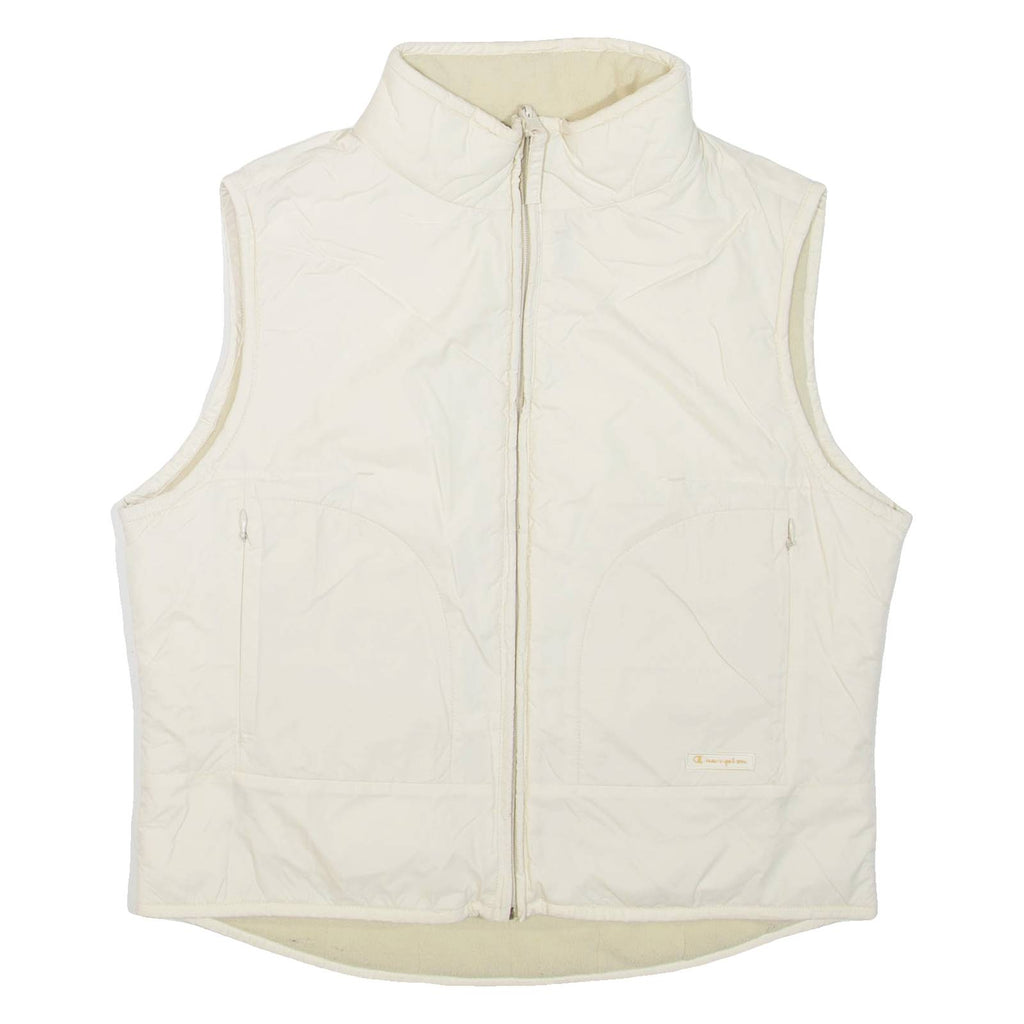 CHAMPION Womens Gilet White Nylon S