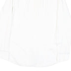 BOSS Mens White Plain Cotton Blend Shirt M Classic Formal Button Collar