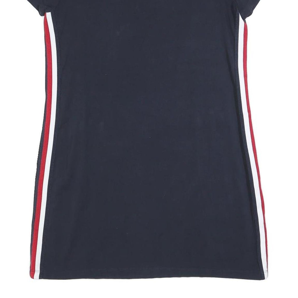 TOMMY HILFIGER Womens Navy Blue Day Jersey Plain Short Sleeve Mini M Casual