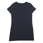 TOMMY HILFIGER Womens Navy Blue Day Jersey Plain Short Sleeve Mini M Casual