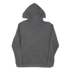 REEBOK Womens Grey & Purple Hoodie L Cotton Blend Casual Sweatshirt