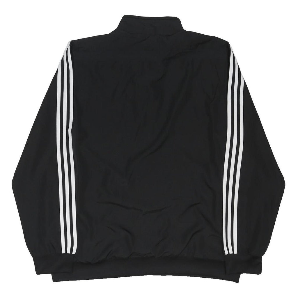 ADIDAS Mens Black & White Wolves Track Jacket XL Polyester Blend Zip Athletic