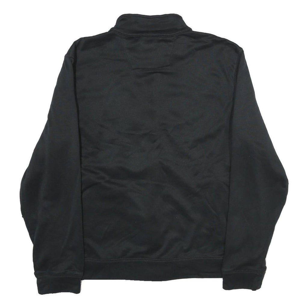 CARHARTT Mens Black Workwear Polyester Zip Jacket L Plain Durable