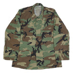 GOLDEN MANUFACTURING CO INC Mens Green & Brown Camouflage Cotton Blend Button