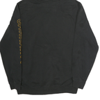CARHARTT Mens Black Hoodie M Cotton Pullover Sweatshirt Logo Print