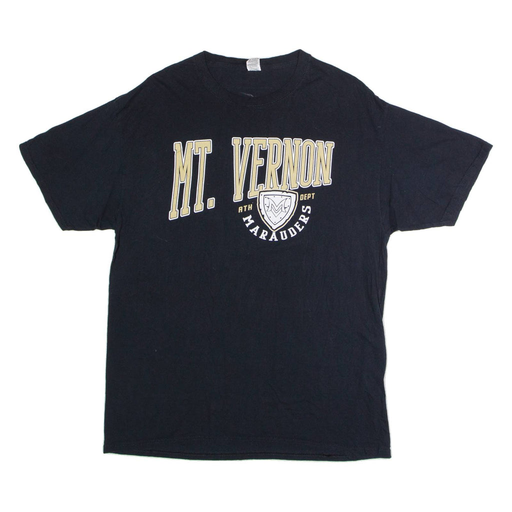 GILDAN Mt. Vernon Marauders Mens T-Shirt Black USA Crew Neck L
