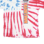 GILDAN Mens Red & Blue Hangtown Graphic T-Shirt L Short Sleeve Crew Neck