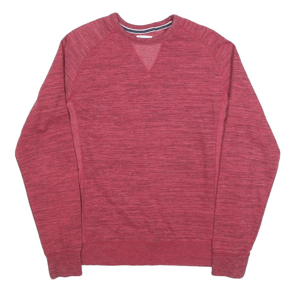 CHAMPION Mens Red S Crew Neck Sweatshirt Cotton Blend Pullover Lightweight