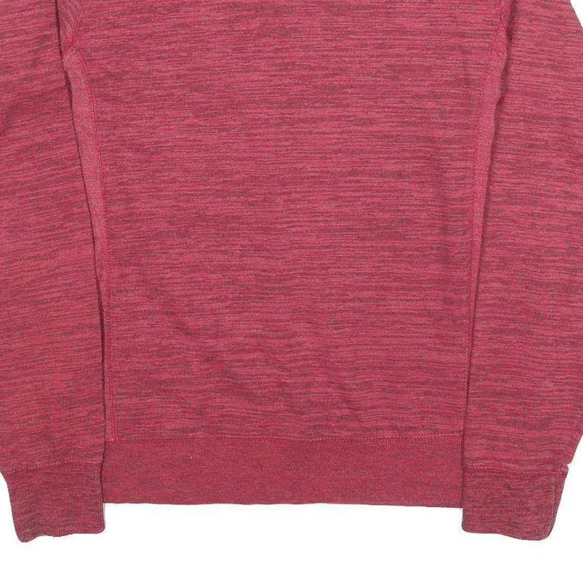 CHAMPION Mens Red S Crew Neck Sweatshirt Cotton Blend Pullover Lightweight