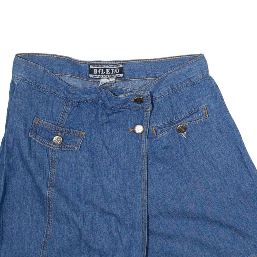 BOLERO Womens Casual Shorts Blue M W28